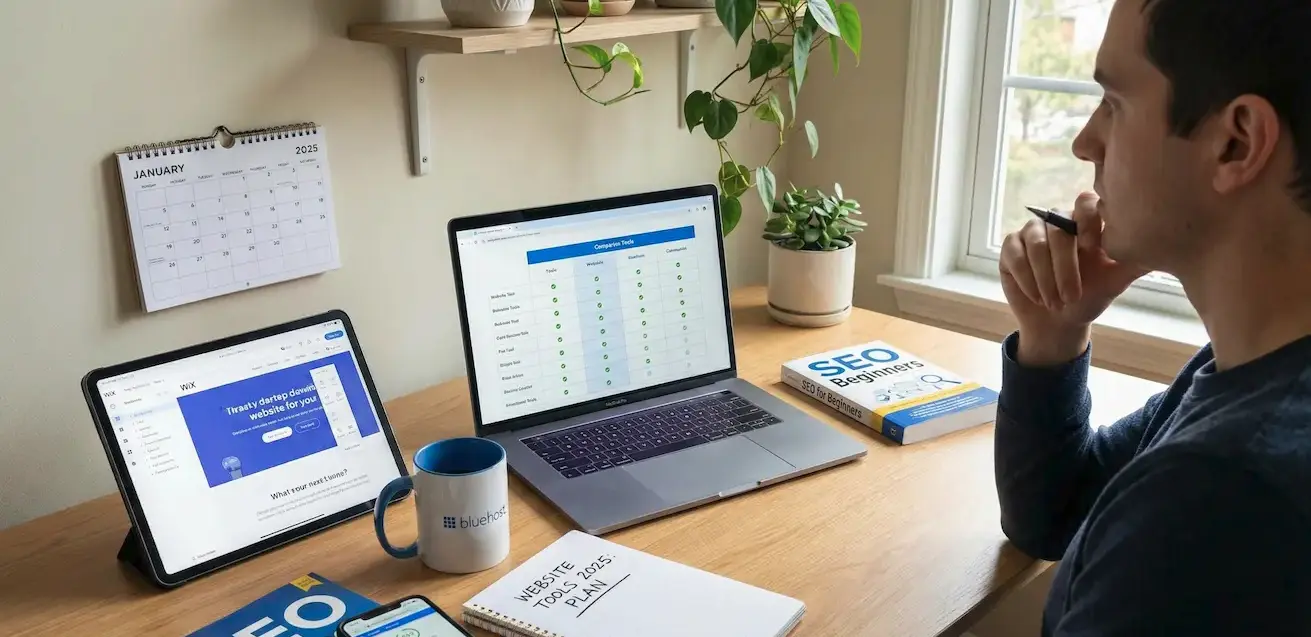 Beginner building a website with and using the right tools