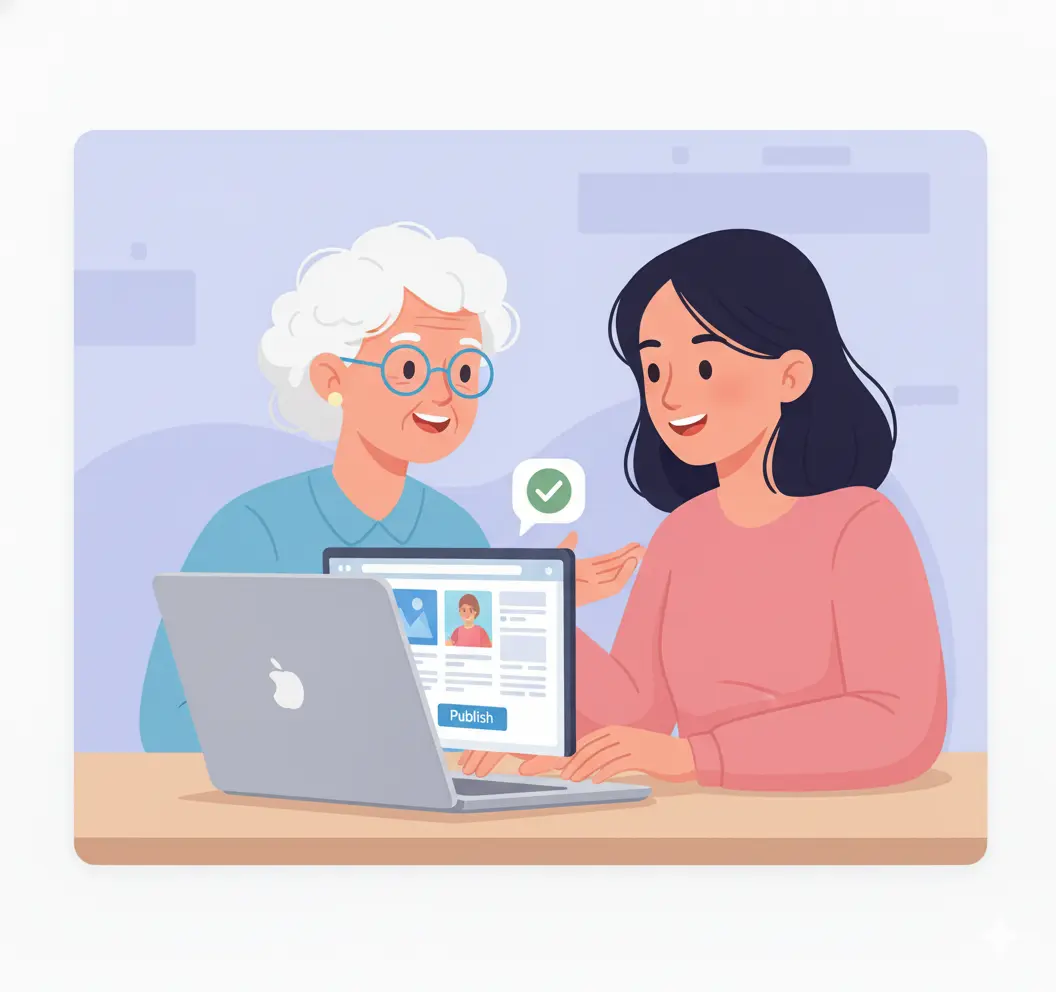 Beginner building a website with no experience using a simple website builder