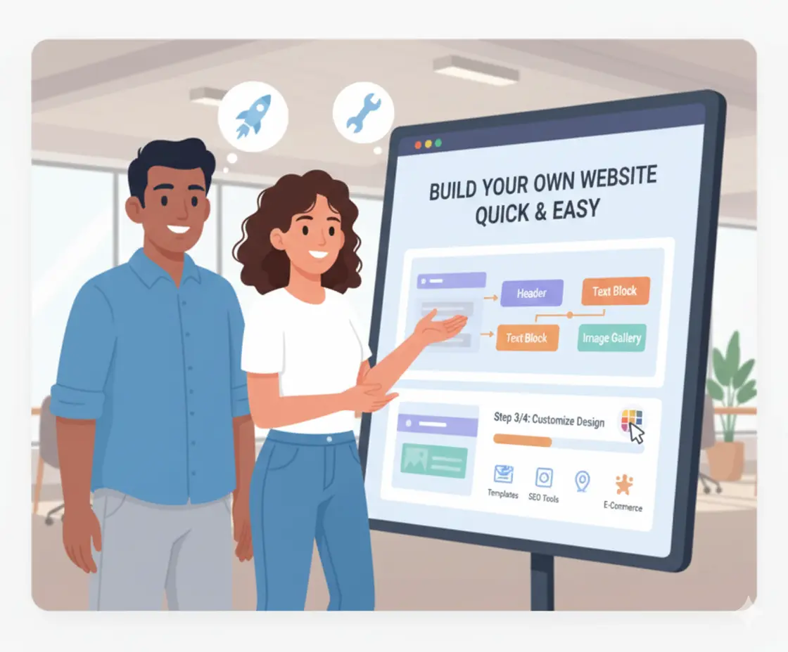 How to make a website from scratch - step-by-step website building menu